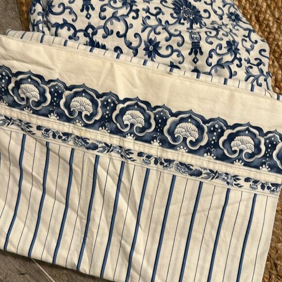 Ralph Lauren Other - Ralph Lauren Jonquil, porcelain blue twin size sheets. Flat and fitted   NWOT
